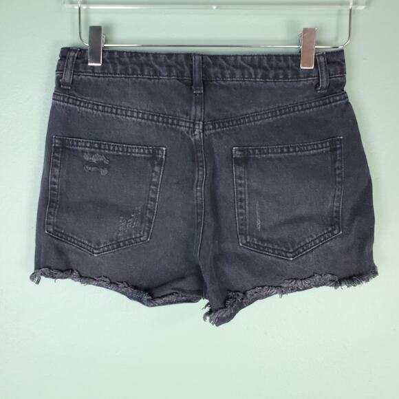 Wild Fable High Rise Black Distressed Frayed Shorts Size 2 - Picture 2 of 7